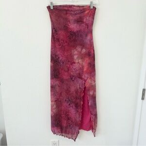 Urban Outfitters NWT Samara Mesh Strapless Midi Dress